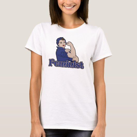 Feminist rosie riveter t-shirt (Voorkant)