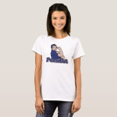 Feminist rosie riveter t-shirt (Voorkant volledig)