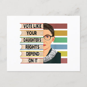 feminist Ruth Bader Ginsburg RBG citeert meisje me Briefkaart