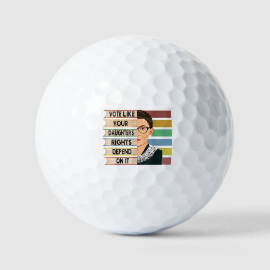 feminist Ruth Bader Ginsburg RBG citeert meisje me Golfballen (Voorkant)