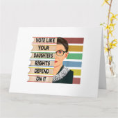 feminist Ruth Bader Ginsburg RBG citeert meisje me Kaart (Gele Bloem)