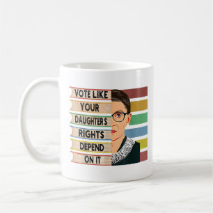 feminist Ruth Bader Ginsburg RBG citeert meisje me Koffiemok
