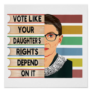 feminist Ruth Bader Ginsburg RBG citeert meisje me Perfect Poster