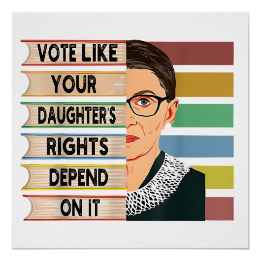 feminist Ruth Bader Ginsburg RBG citeert meisje me Perfect Poster (Voorkant)
