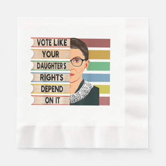 feminist Ruth Bader Ginsburg RBG citeert meisje me Servet (Voorkant)