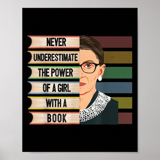 Feminist Ruth Bader Ginsburg Rbg Quote Girl With B Poster (Voorkant)
