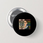 Feminist Ruth Bader Ginsburg Rbg Quote Girl With B Ronde Button 5,7 Cm (Voorkant /achterkant)