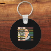 Feminist Ruth Bader Ginsburg Rbg Quote Girl With B Sleutelhanger (Voorkant)