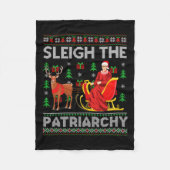 Feminist Ruth Bader Ginsburg RBG Xmas Sleigh the P Fleece Deken (Voorkant)