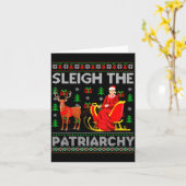 Feminist Ruth Bader Ginsburg Rbg Xmas Sleigh The P Kaart (Gele Bloem)