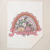 Feminist Sherpa Blanket Deken (Voorkant)