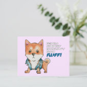 Feminist Shiba Inu Dog Briefkaart (Staand voorkant)