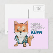 Feminist Shiba Inu Dog Briefkaart (Voorkant / Achterkant)