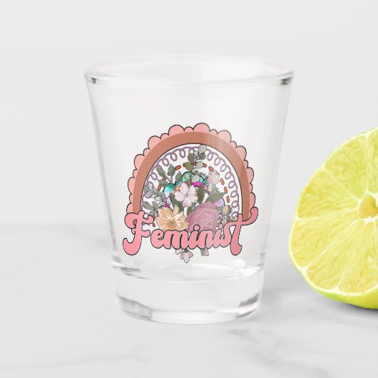 Feminist Shot Glass Glas (Voorkant)