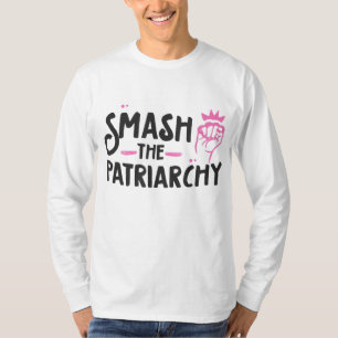 feminist smash het symbool van de patriarchie t-shirt
