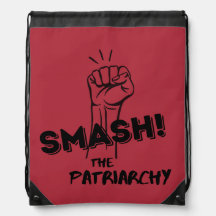 feminist - Smash the Patriarchy - rood