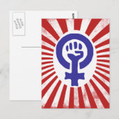 Feminist Symbol Briefkaart (Voorkant / Achterkant)