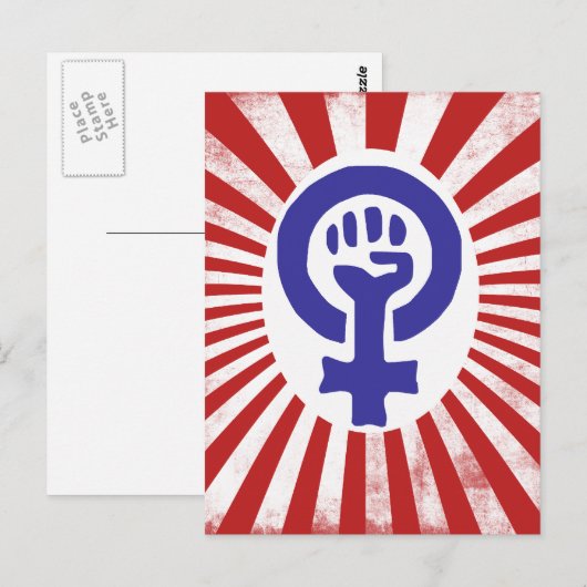 Feminist Symbol Briefkaart (Voorkant / Achterkant)