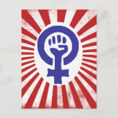 Feminist Symbol Briefkaart (Voorkant)