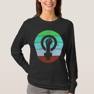 Feminist Symbol Vrouw Equality Empowerment Femini T-shirt