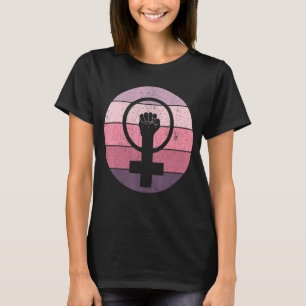 Feminist Symbol Vrouw Gelijkheid Vrouw omhoog Femi T-shirt