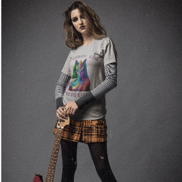 Feminist Unicorn vernietigt de patriarchie regenbo T-shirt