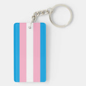 feminist van trans-pride vlag transinclusieve bond sleutelhanger (achterkant)