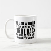 Feminist vecht terug Elizabeth Warren Quote Koffiemok (Links)