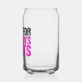Feminist vrouwenrechten blikvorm glas (Links)