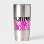 Feminist vrouwenrechten geïsoleerde drinkbeker (Achterkant)