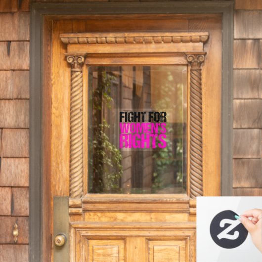 Feminist vrouwenrechten raamsticker (Huis Deur)