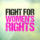 Feminist vrouwenrechten raamsticker (Vel 3)