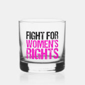 Feminist vrouwenrechten whisky glas (Voorkant)