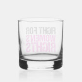 Feminist vrouwenrechten whisky glas (Achterkant)