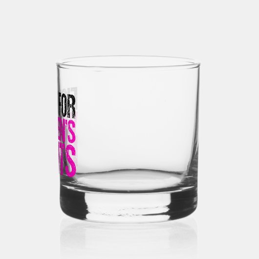 Feminist vrouwenrechten whisky glas (Links)