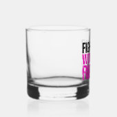 Feminist vrouwenrechten whisky glas (Rechts)