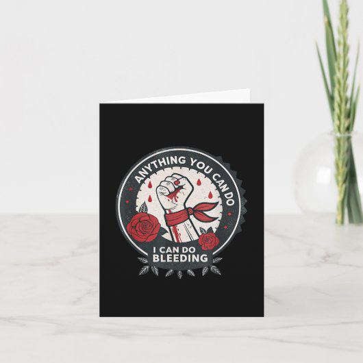 Feminist Wer Anything You Can Do, I Can Do Bleedin Kaart (Voorkant)