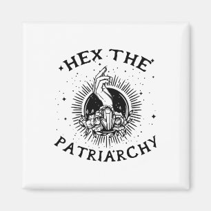 Feminist Wicca heks hex de patriarchaat heks-craf Magneet