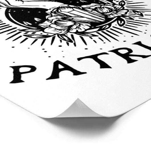 Feminist Wicca heks hex de patriarchaat heks-craf Poster (Hoek)