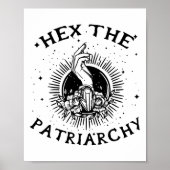 Feminist Wicca heks hex de patriarchaat heks-craf Poster (Voorkant)