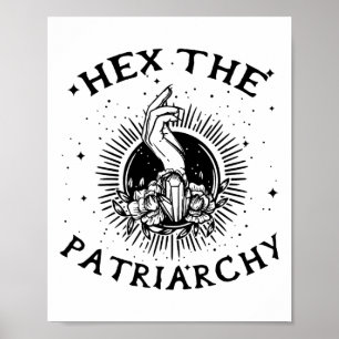 Feminist Wicca heks hex de patriarchaat heks-craf Poster