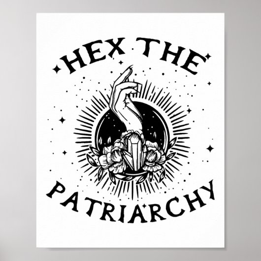Feminist Wicca heks hex de patriarchaat heks-craf Poster (Voorkant)