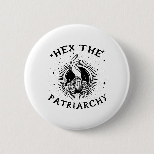 Feminist Wicca heks hex de patriarchaat heks-craf Ronde Button 5,7 Cm