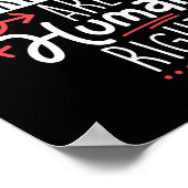 Feminist Women's Rights Are Human Rights Poster (Hoek)