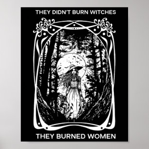 Feminist, ze verbrandden geen heksen, ze verbrandd poster