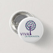Feminista flair ronde button 3,2 cm (Voorkant /achterkant)