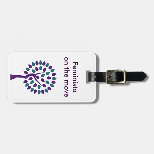 Feminista zal reizen bagagelabel (Voorkant horizontaal)