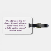 Feminista zal reizen bagagelabel (Achterkant horizontaal)