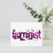 feministe briefkaart (Staand voorkant)