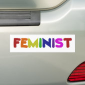 feministe bumpersticker (Op auto)